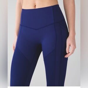 Lululemon All The Right Places
 size 12
Hero Blue
Side leg pockets